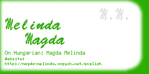 melinda magda business card